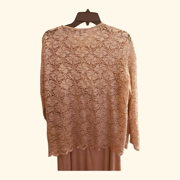 MARINA Lace Top Dress in Blush - Picture 8 of 9